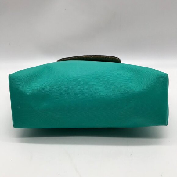 Longchamp Turquoise Nylon Le Pliage Mini Pouch - Picture 5 of 11